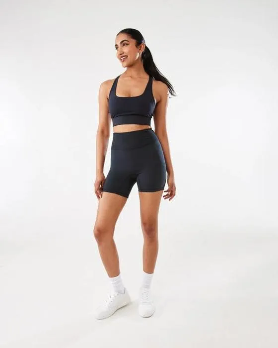 Short de vélo à voile à côtes pour femmes actives