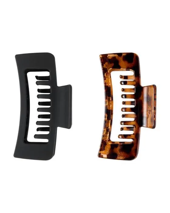 OXX Haircare 2 pièces Strong Hold Claw Rectangulaire Cloches pour cheveux