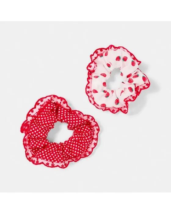 2 Pack Fraise et Gingham cheveux - Rouge et blanc