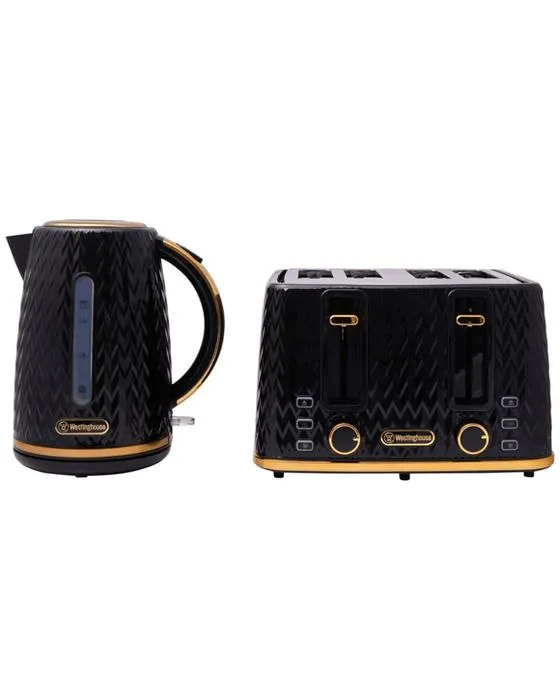 Westinghouse Kettle & Grille-pain Pack noir