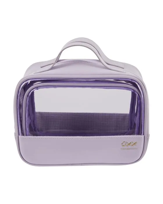 Ensemble de sac de maquillage 2 pièces OXX Cosmetics - Purple