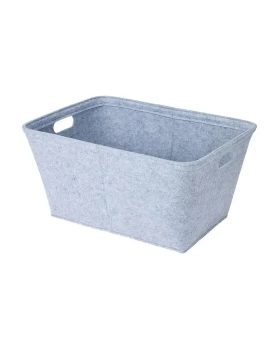 Panier feutre - moyen, gris