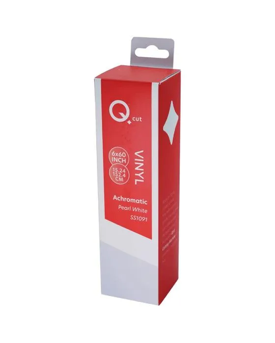 Qcut Classic Vinyl 6x6 Perle blanc achromatique