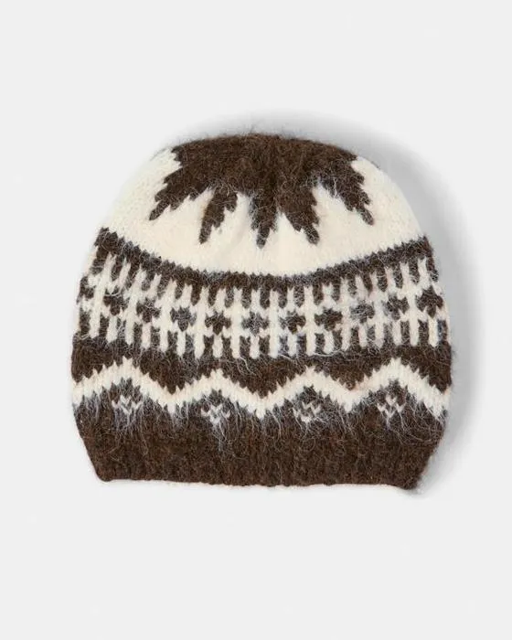 Bonnet à maille nordique