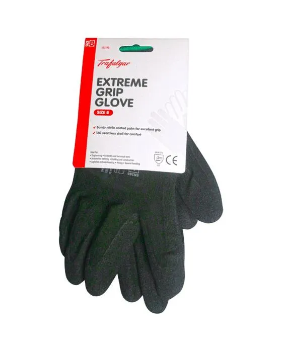 Trafalgar Grip extrême Hi-vis Gants Taille 8