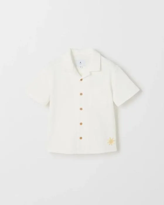Ciblez des enfants chemise à manches courtes texturée