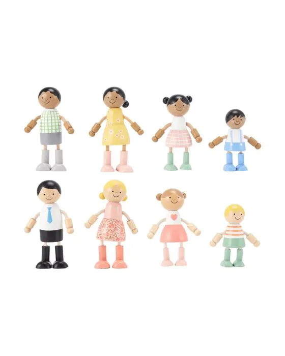 Ensemble familial en bois de 4 pièces - Assortiment