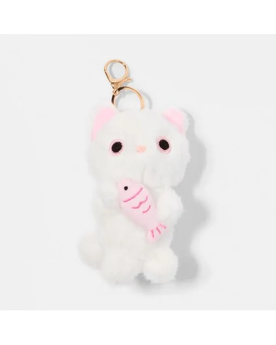 Porte-clés de charme chat fluffy - ton argent
