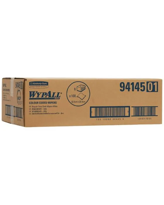 WypAll couleur codée vêtements de service ordinaire blanc 600 Pack
