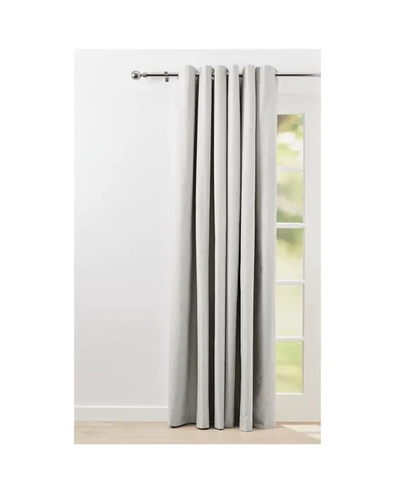 Rideaux de sortie des paupières double largeur Monaco - Taupe - 240cm x 213cm