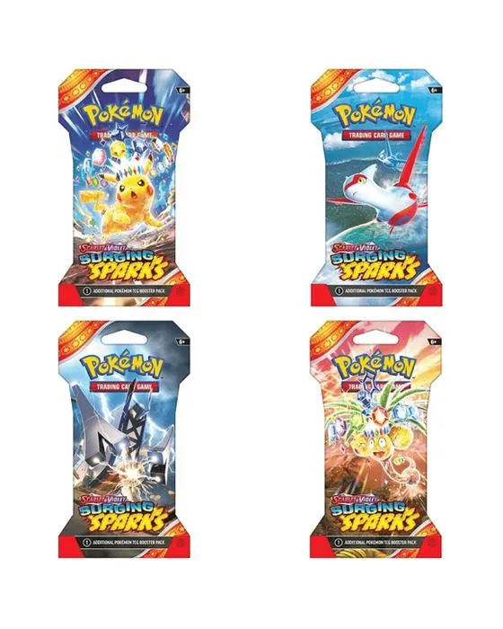 Jeu de cartes de trading Pokemon: Scarlet & Violet - Paquet de blister de surf - Assortiment