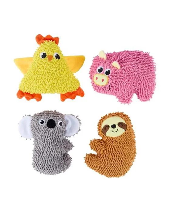 2 paquets de peluches de moppy pour animaux de compagnie - assorties