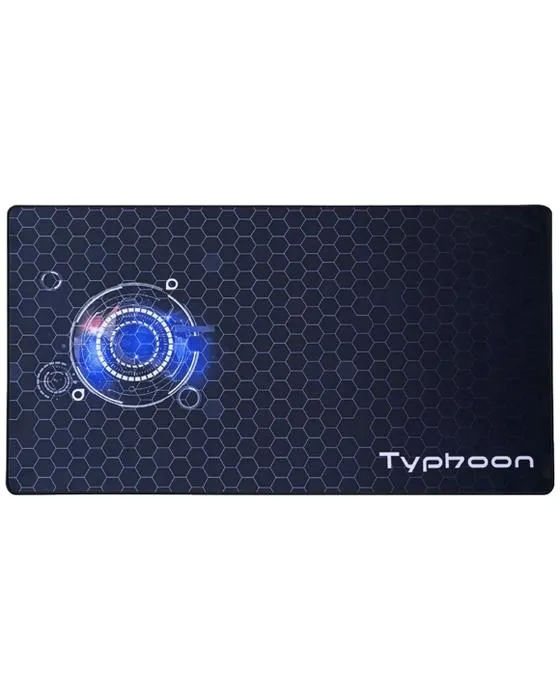 Tapis de bureau de jeux de typhon 1000 x 550mm noir