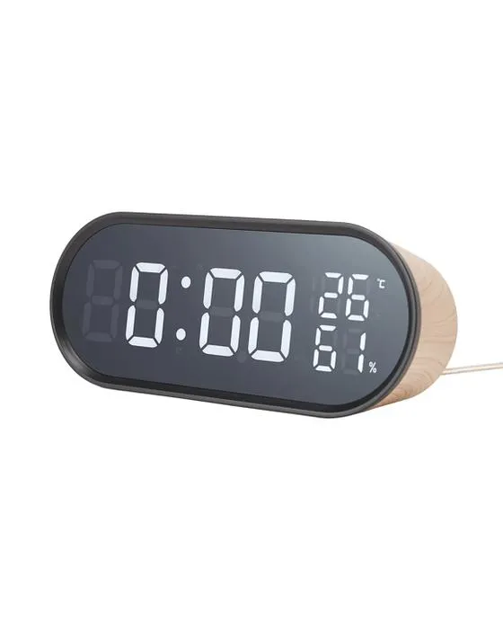 Radio horloge - Wood Look