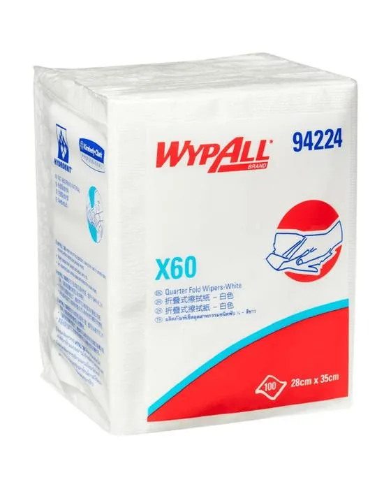 WyPall X60 Wipes à une feuille blanc 100 feuilles