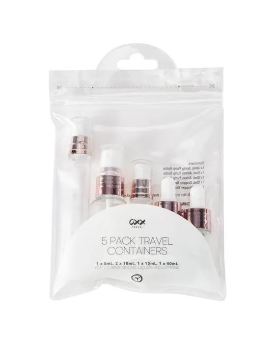 OXX Travel 5 Packs de Conteneurs de Voyage