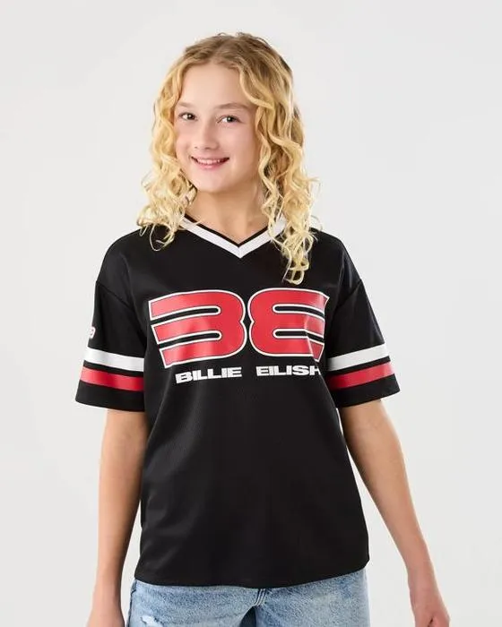 Billie Eilish Licence V-Neck Mesh T-shirt