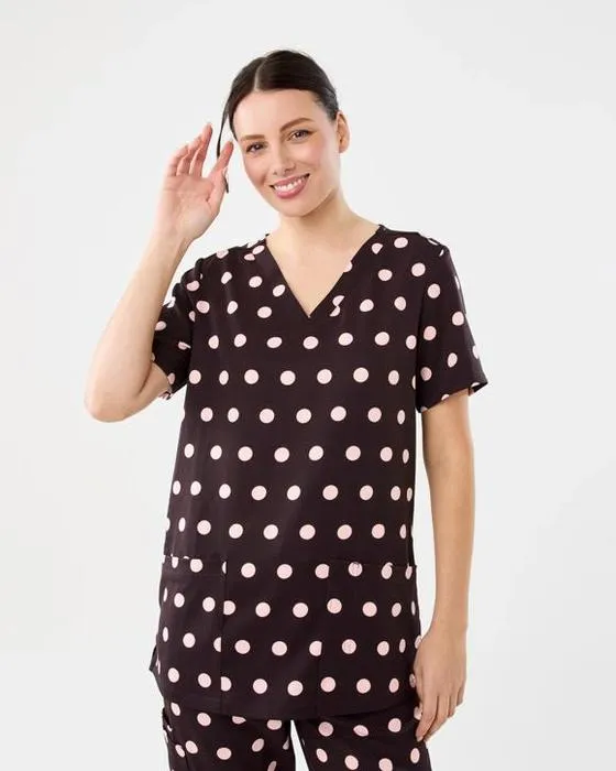 Vêtements de travail Imprimer Scrub Top