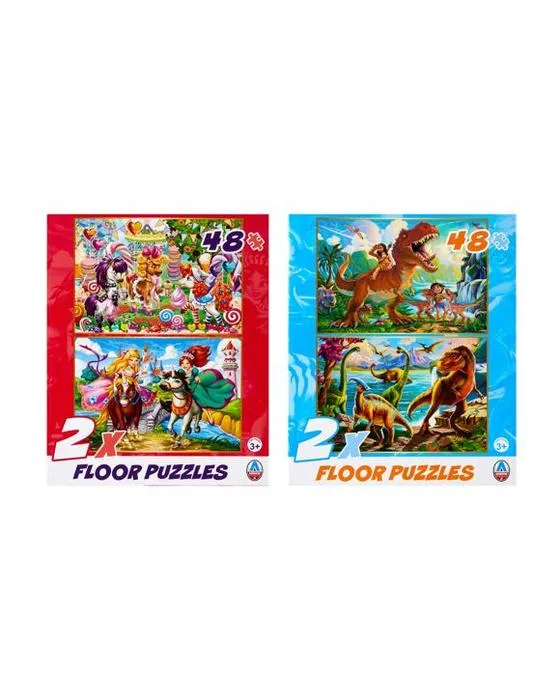 48 pièce 2 x Puzzles de sol - Assortiment