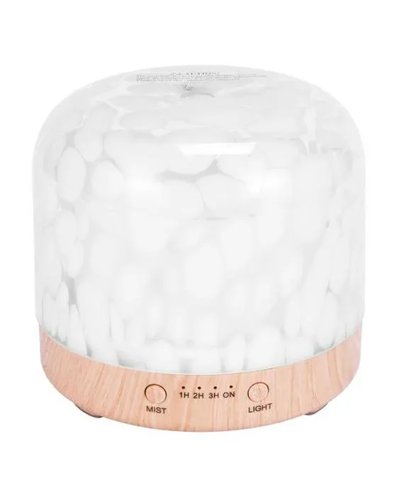Blanc Confitti verre look Aroma Diffuseur