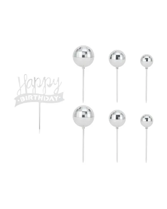 Set de 7 pièces de gâteau Disco