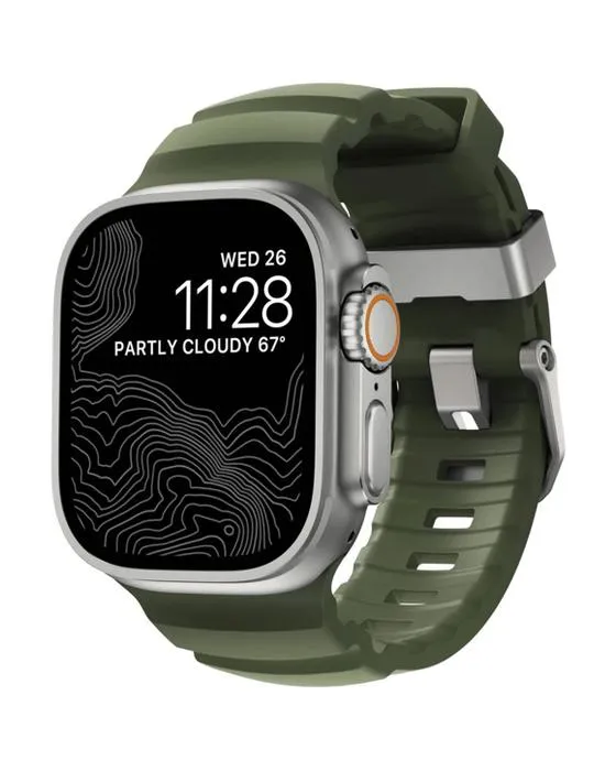 Nomad Apple Watch Band Rocky Point 44-46mm Vert