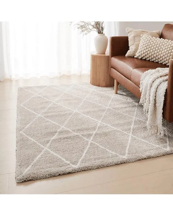 Trellis Rug - Naturel, moyen - 180cm x 133cm