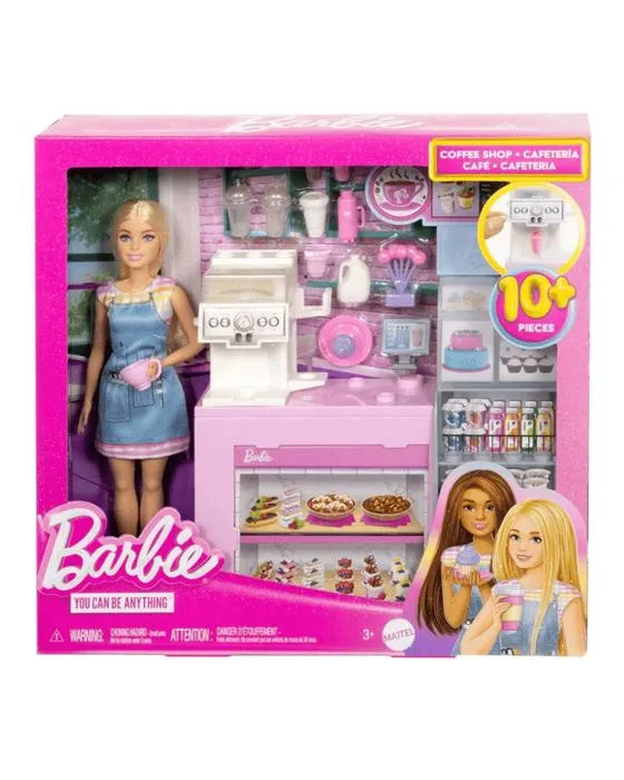 Barbie Coffee Shop Playset avec Blonde Barista Doll