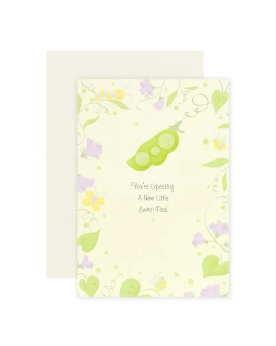 Connexions de la Carte de célébration de bébé Hallmark - Pois dans un pod