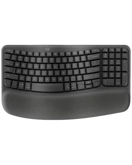 Clés de logitech Wave sans fil Ergonomic Keyboard Graphite