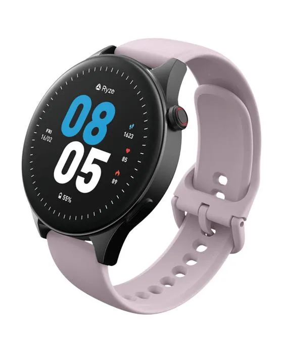 Ryze Wave Smart Watch pourpre et noir