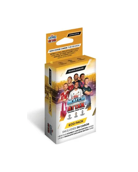 Topps UCC Match Attax 2025/2026 Edition Trading Card Eco Hanger Box