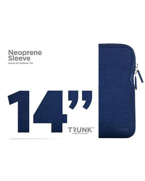TRUNK Neoprène Manches d'ordinateur portable 14 Marine