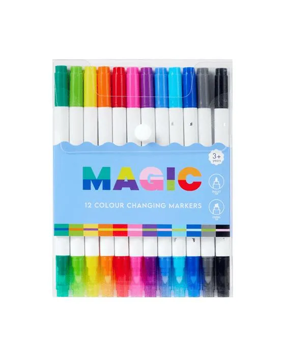 12 Pack Marqueurs de changement de couleur magique