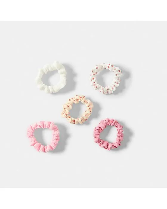 5 Pack Mini Fraise imprimé Crèches de cheveux