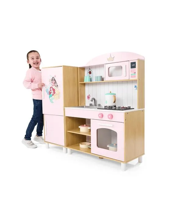 Disney Princess Cuisine en bois avec jouet de poêle léger et sonore