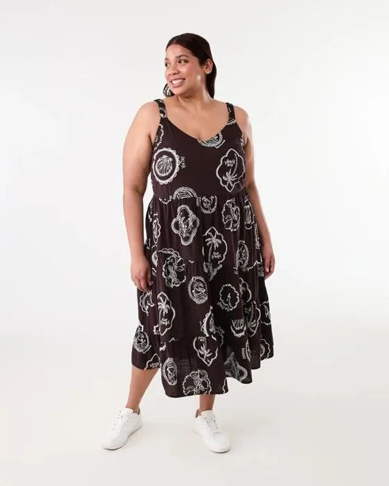 Robe Maxi à manches sans courbure