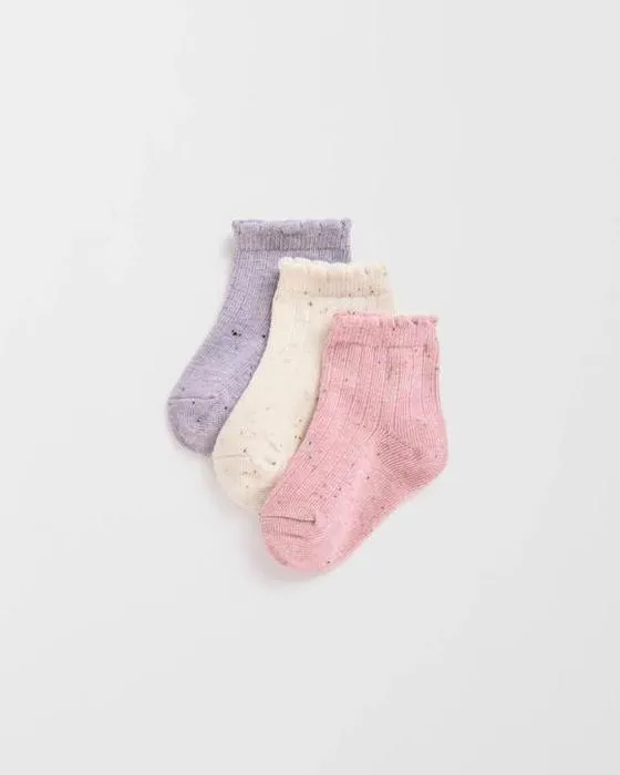 Cible Bébé Australien mélange de coton 3 Pack Texturé quart chaussons d'équipage