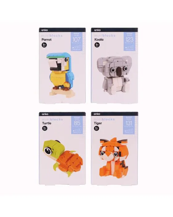 Série Mini blocs animaux - Assortiment