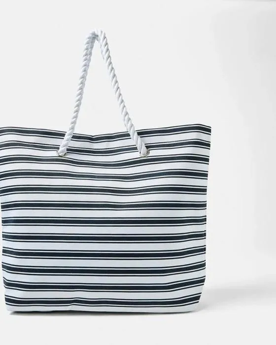 Sac de plage en toile de corde