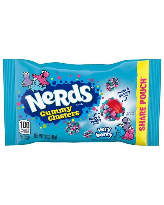 Clusters Gummy très berry Candy Partager la pochette 85g