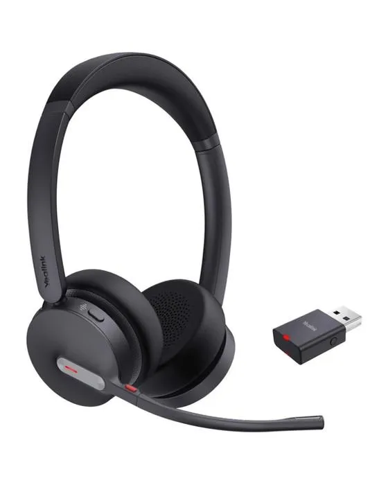 YEAlink WH64 Hybrid Dual DECT Technology BT Casque d'écoute sur l'oreille