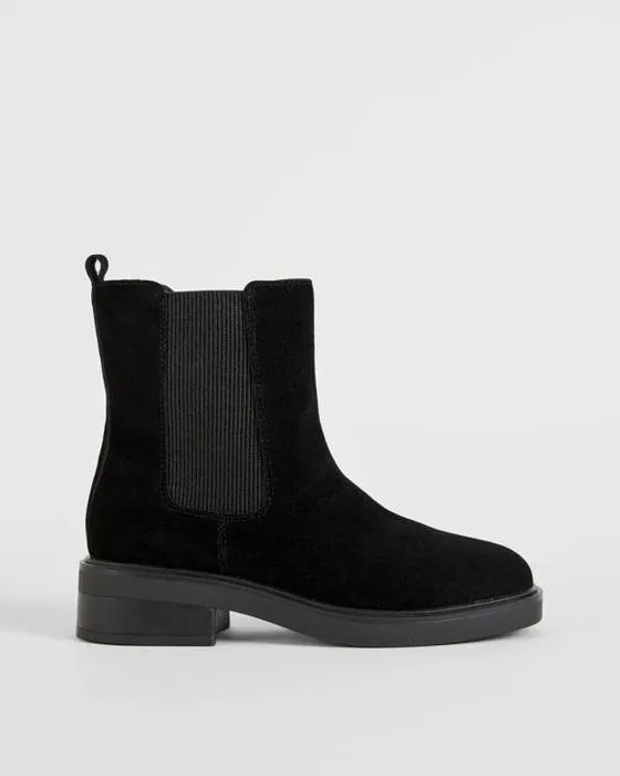 Cible Bottes en cuir véritable Suede de femme Chelsea - Coria