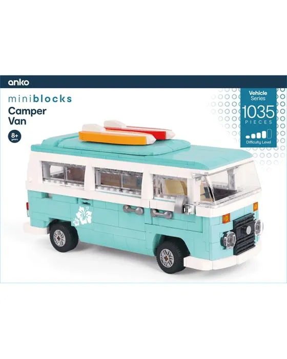Série de véhicules Mini Blocks 1035 pièces: Camper Van
