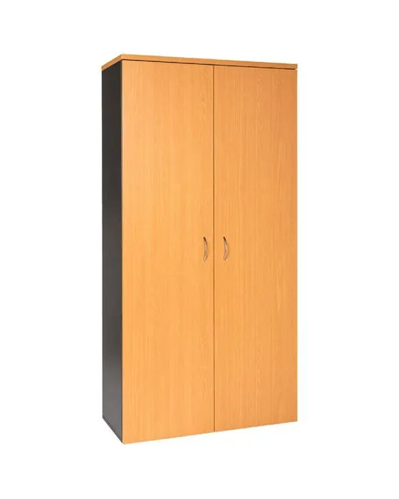 Velocity Armoire 1800mm Golden Beech et Ironstone Armoires grises Armoires, serrures et Credenzas