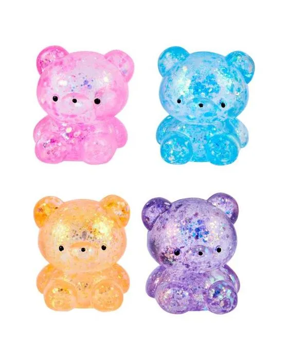4 pièces de squishy ours étincelants