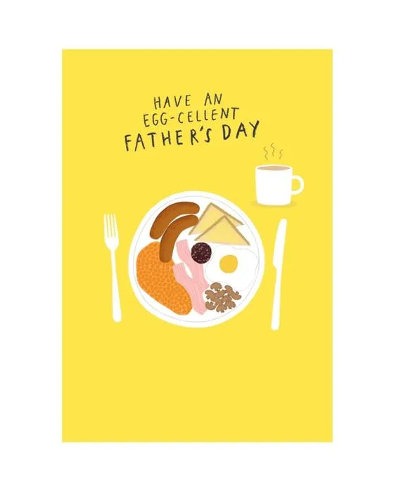 Carte de jour des pères Hallmark - Bacon et oeufs