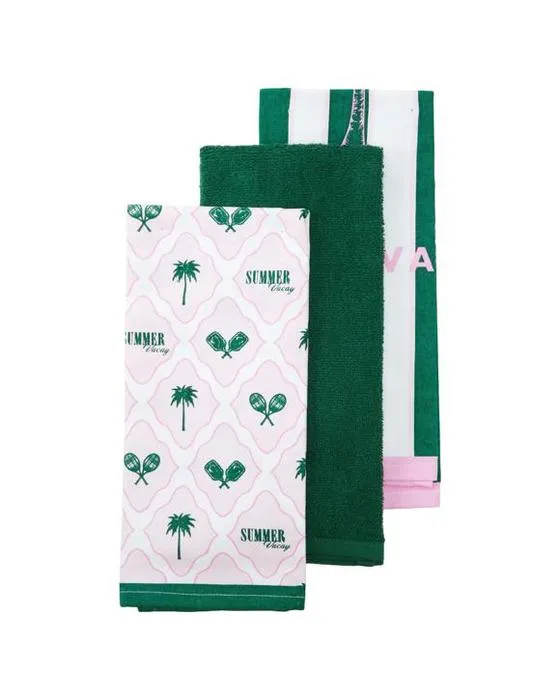 3 packs de serviettes de thé Vacay d'été