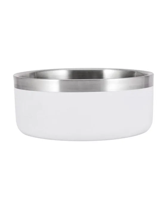 Bol pour chien double mur - blanc, petit