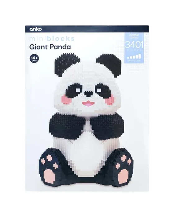 3401 Pièces Mini blocs animaux série: Panda géant